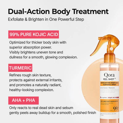 Kojic + Turmeric Body Peel Spray